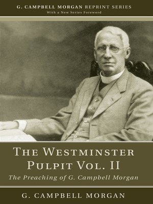 cover image of The Westminster Pulpit Volume II